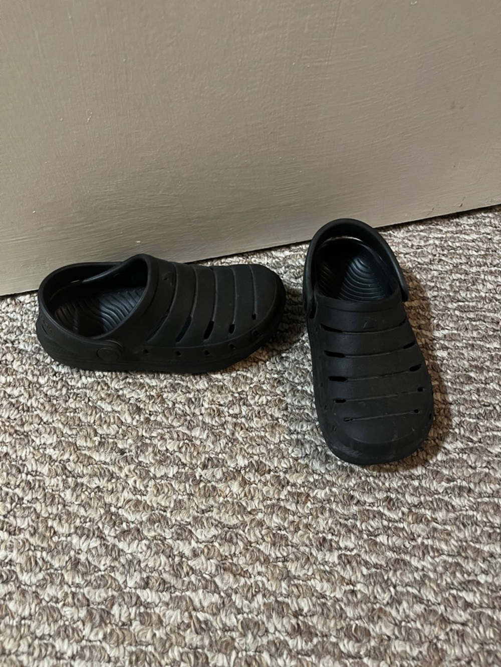 Rugged Shark Black Slip-On Kid/Toddler shoes